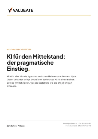Titelseite des KI-Leitfadens für den Mittelstand