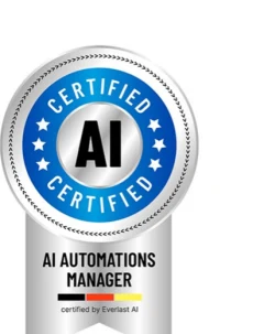 Siegel des Zertifikats zum AI-Automations-Manager